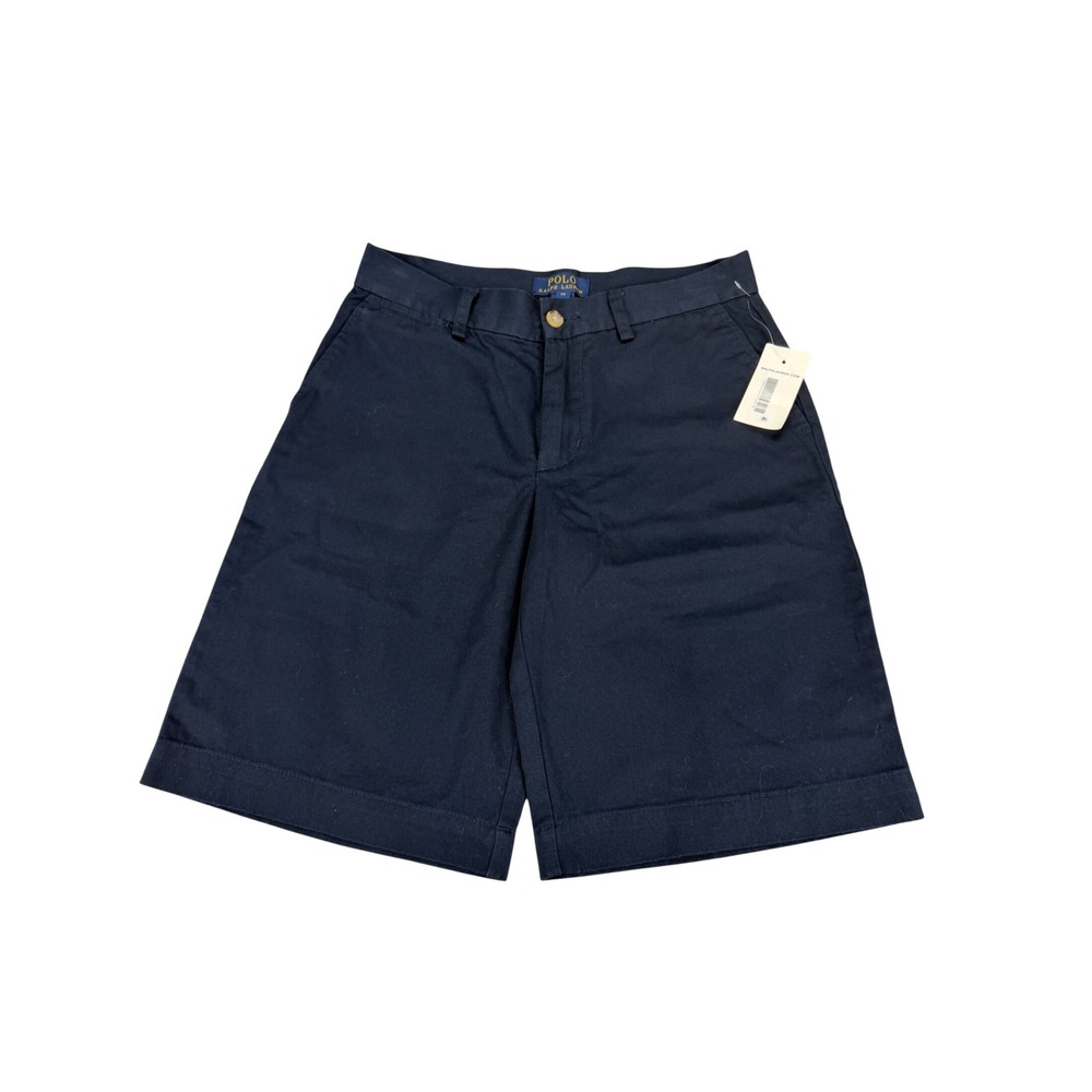 Polo Ralph Lauren Kids Navy Blue Chino Shorts Size 14 NWT Aviator Navy Cotton